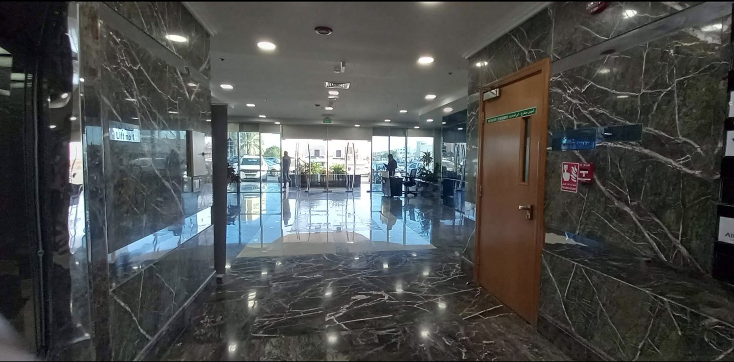 Building lobby — inside entrance